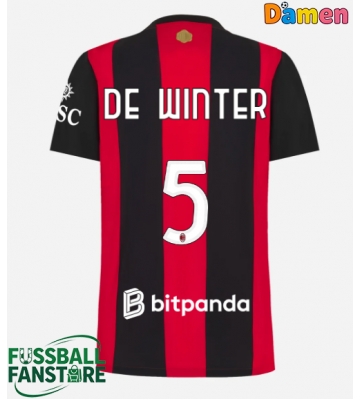 AC Milan Koni De Winter #5 Replik Heimtrikot Damen 2026-27 Kurzarm